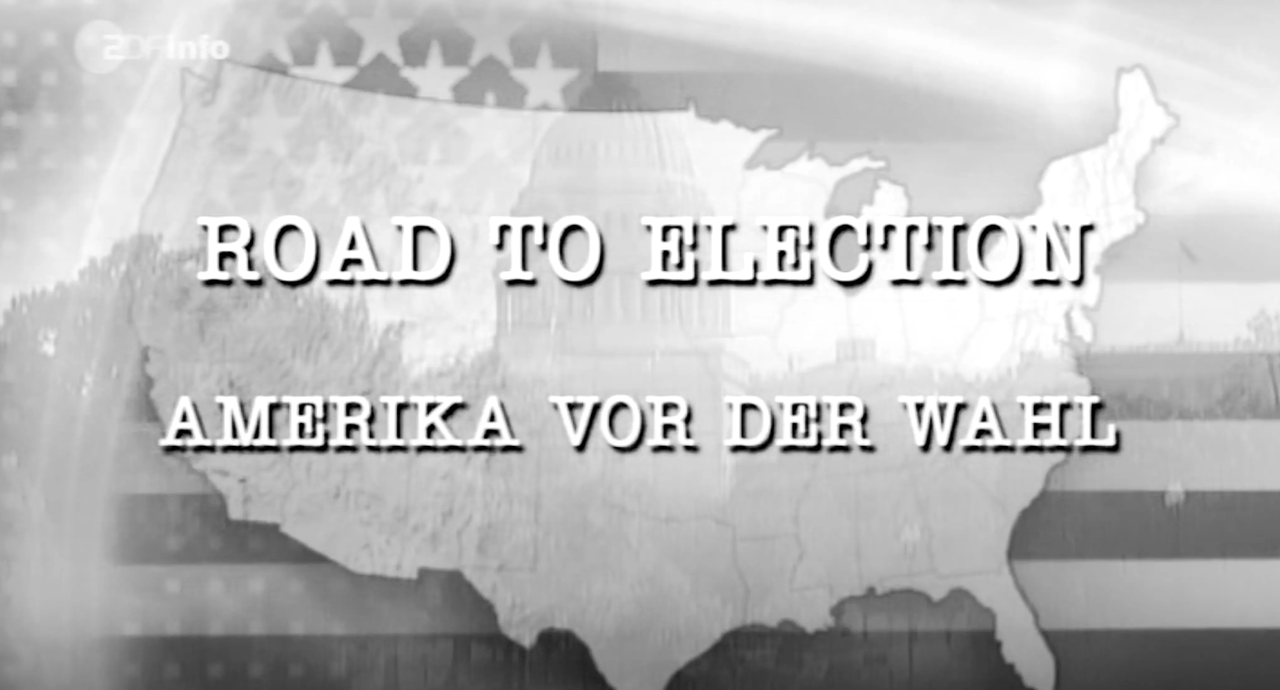 Titelbild der ZDF-Wahldokumentation „Road to Election – Amerika vor der Wahl“