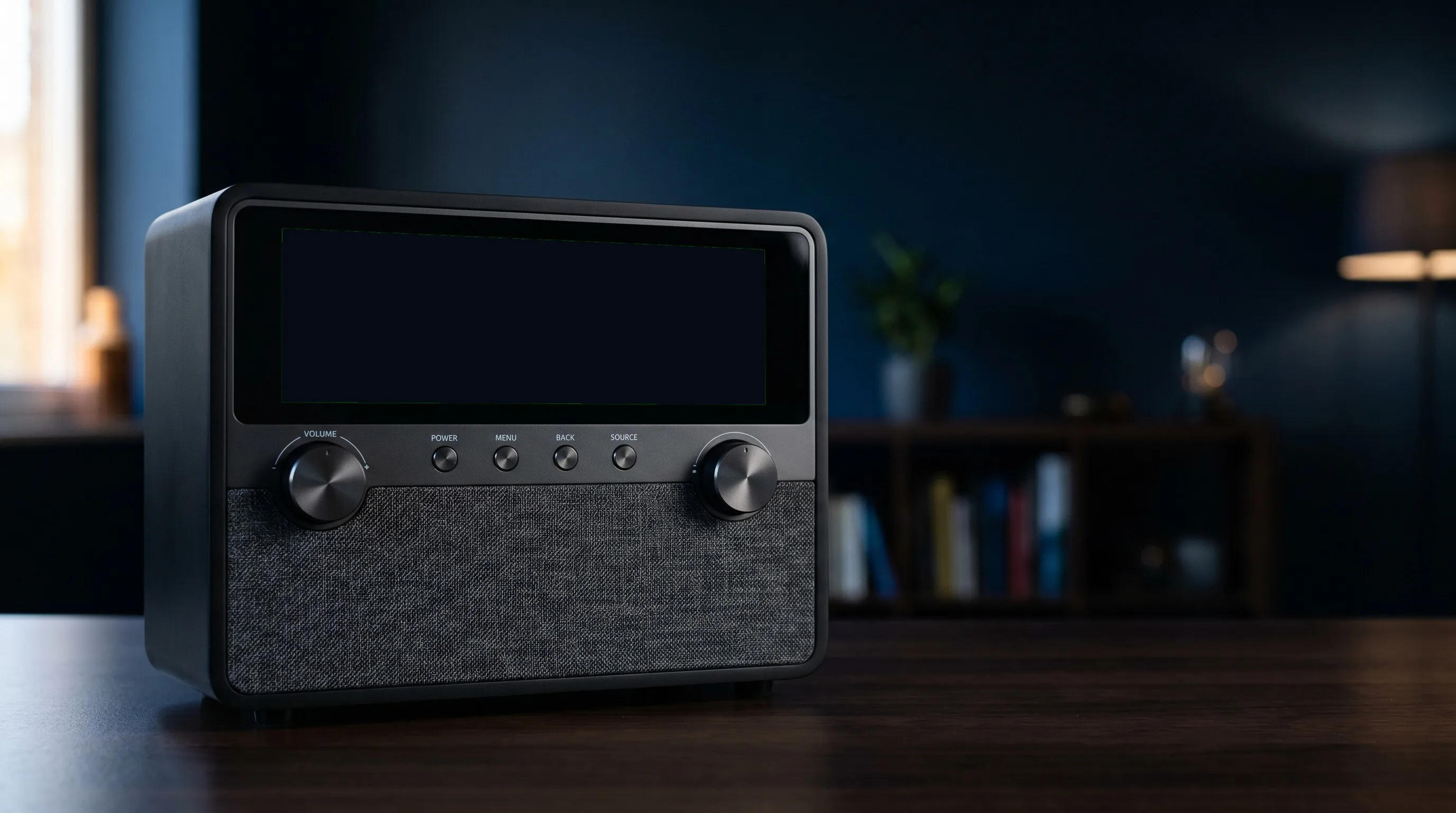 DAB+ Radio in einem cinematischen Raum