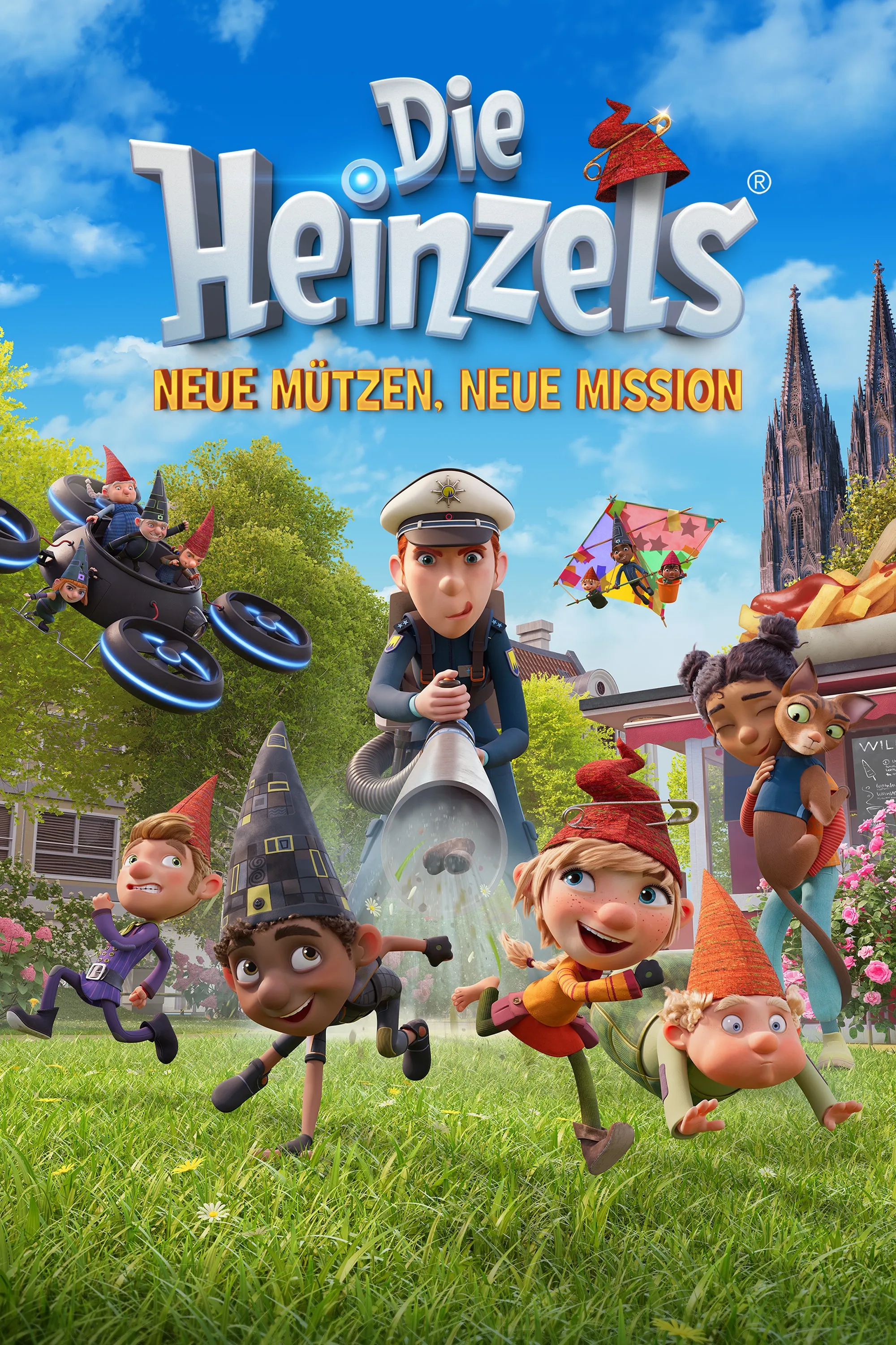 Kinoplakat: Die Heinzels 2 – Neue Mützen, neue Mission