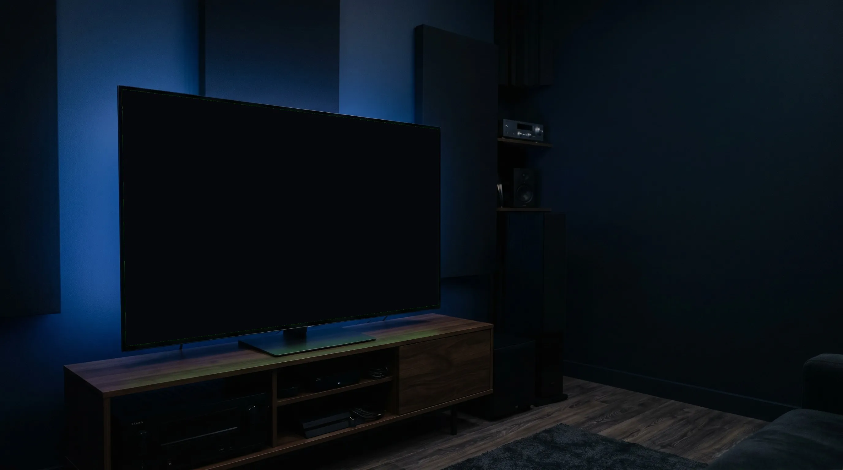 Fernseher in einem cinematischen Raum